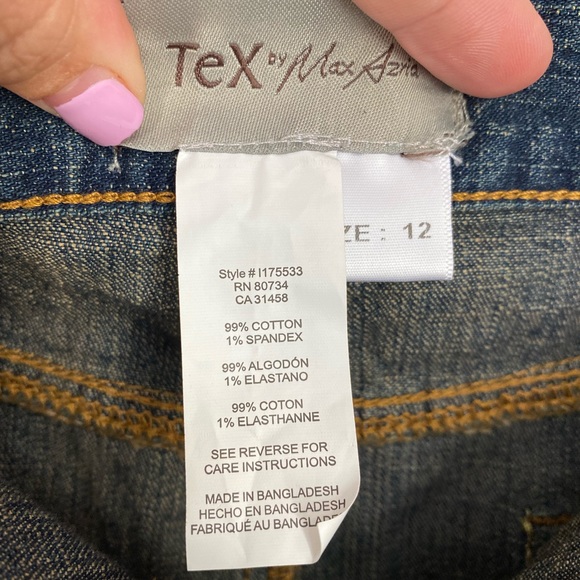 Tex by Max Azria NWOT • Dark Wash Jean Mini Skirt - Picture 6 of 12